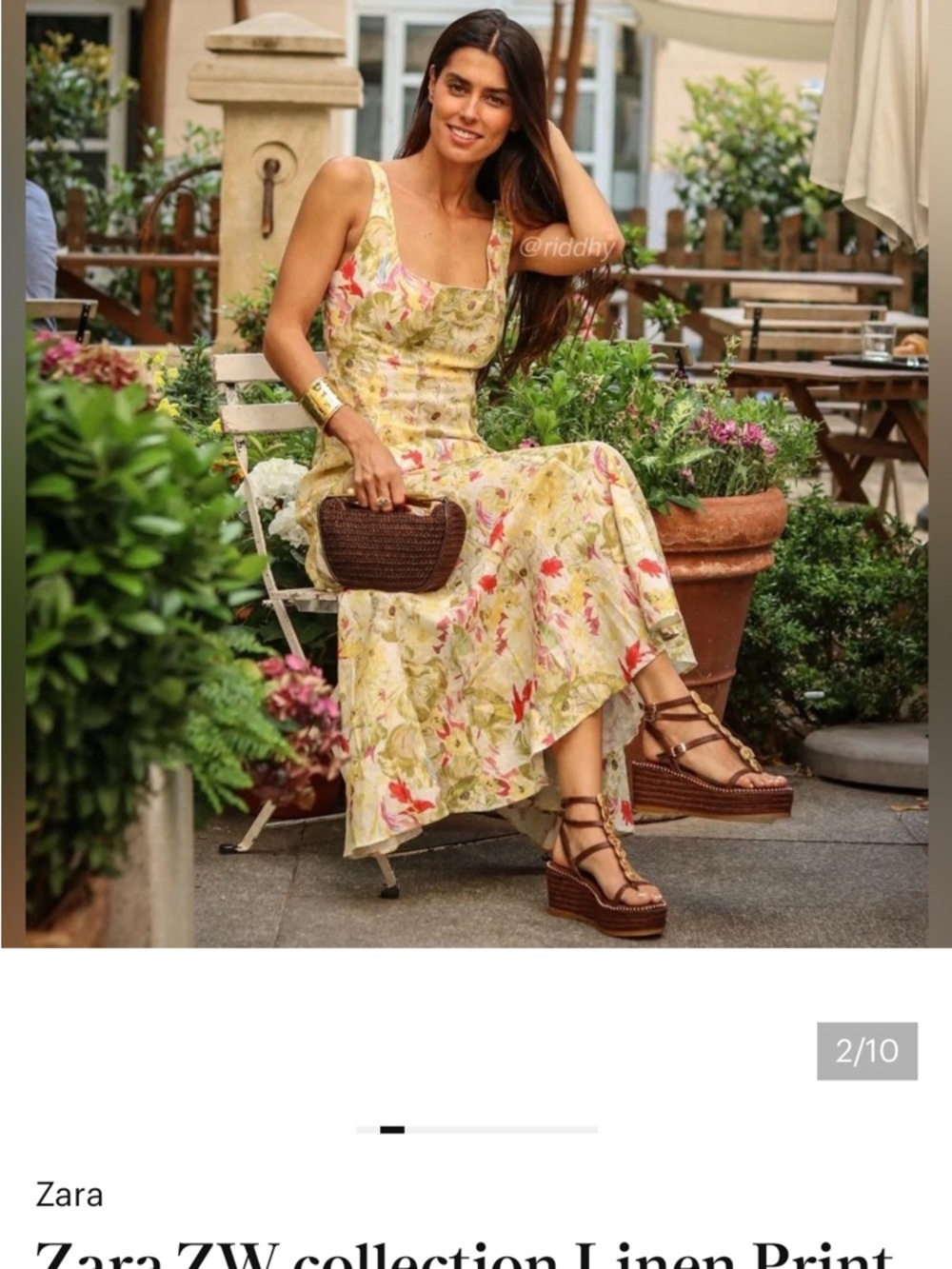 Zara poplin dress
